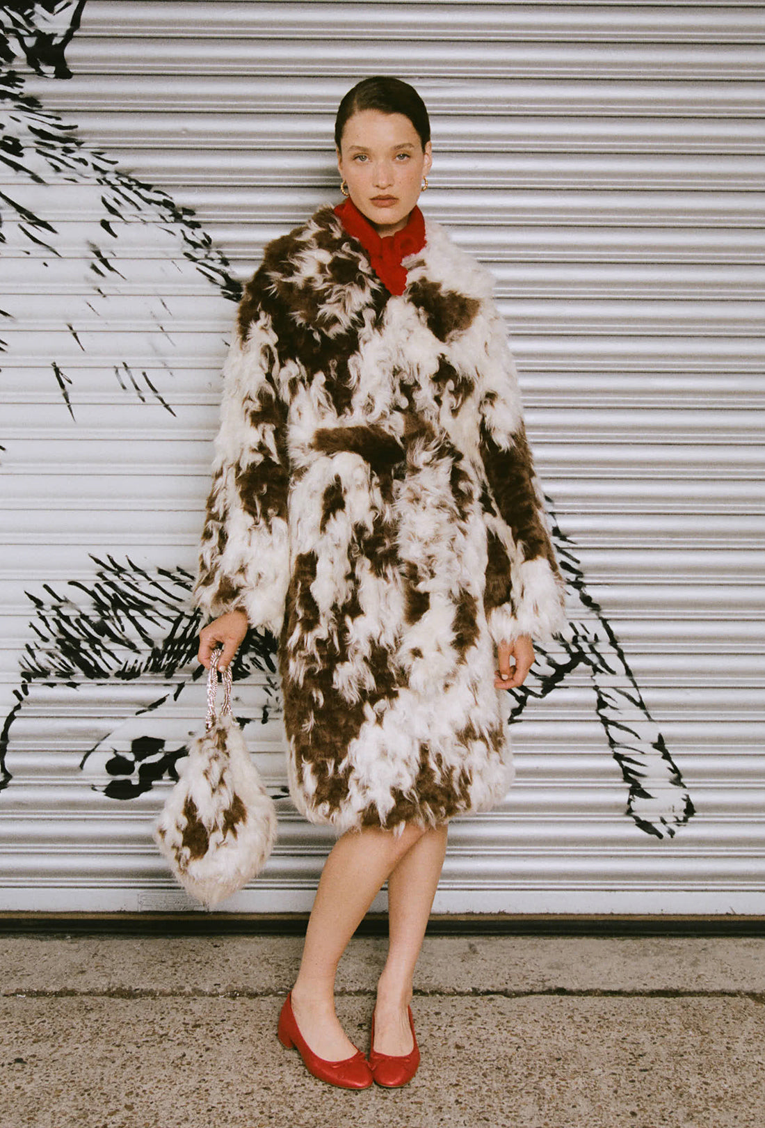 Lincoln Coat - Faux Cowhide