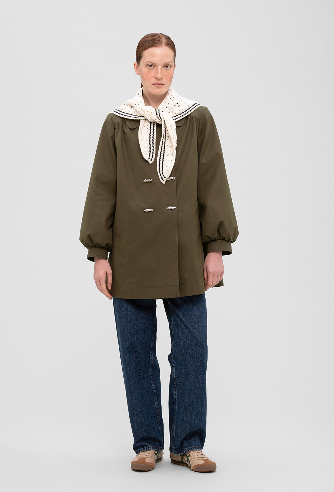 Penelope Scarf - Cream/Black