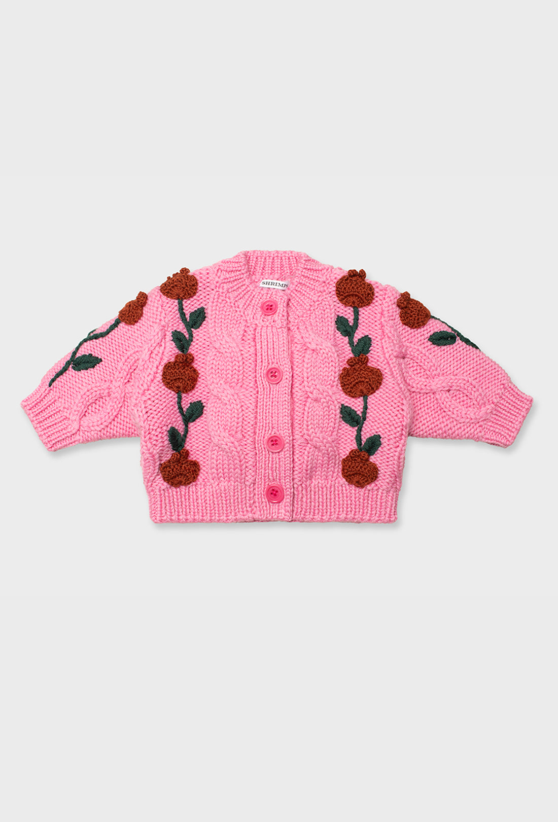 Pomme Baby & Kids Cardigan - Pepto Pink/Multi