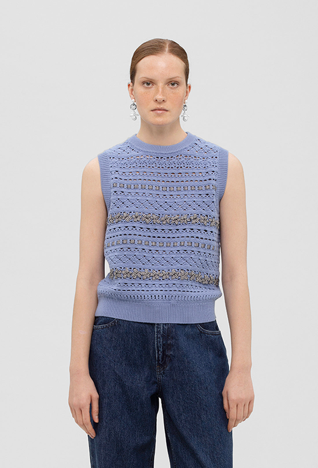 Salem Vest - Greek Blue Gingham