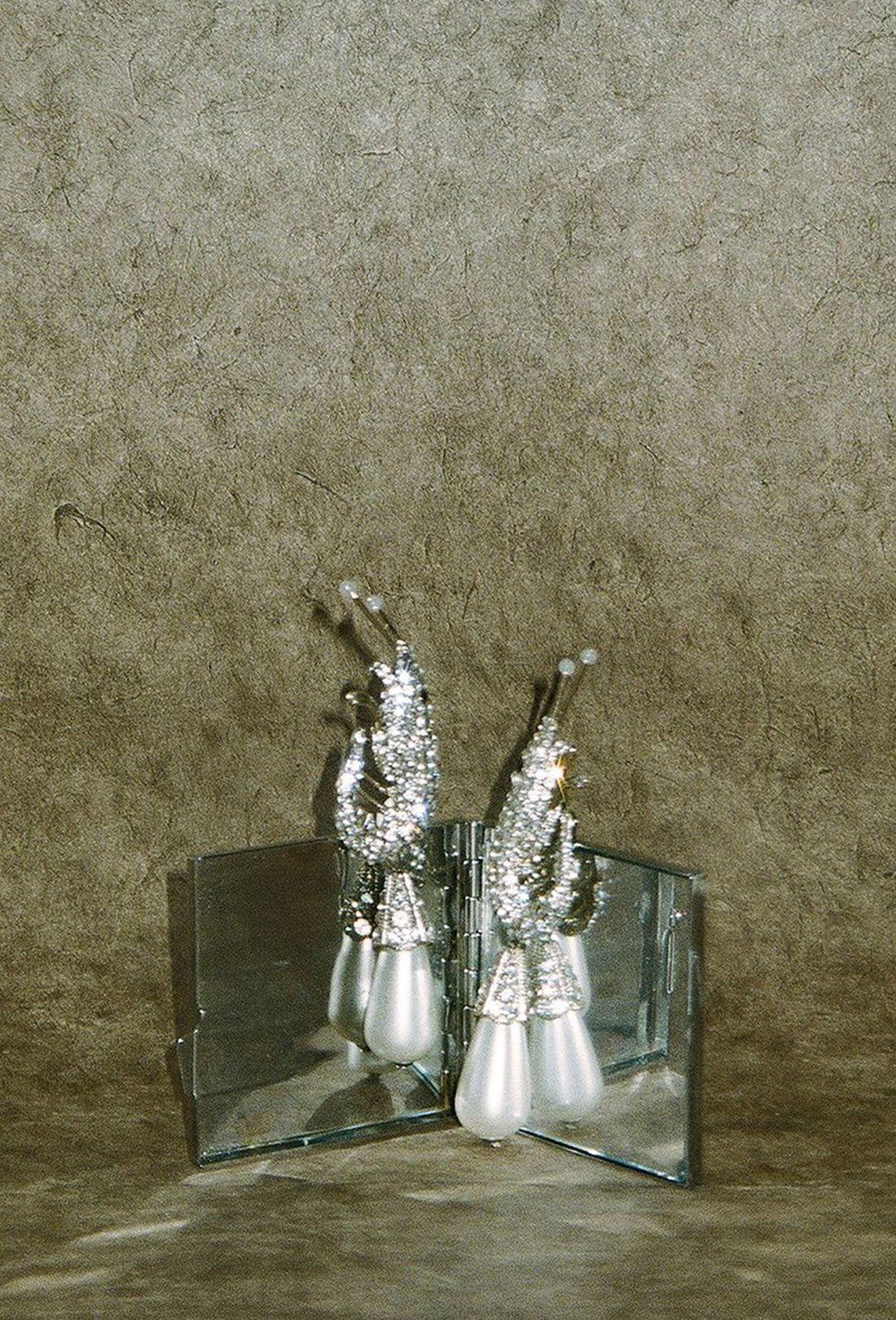 Shrimp Earrings - Silver
