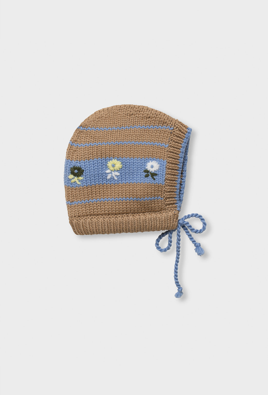 Artemis Baby &amp; Kids Bonnet - Camel/Greek Blue