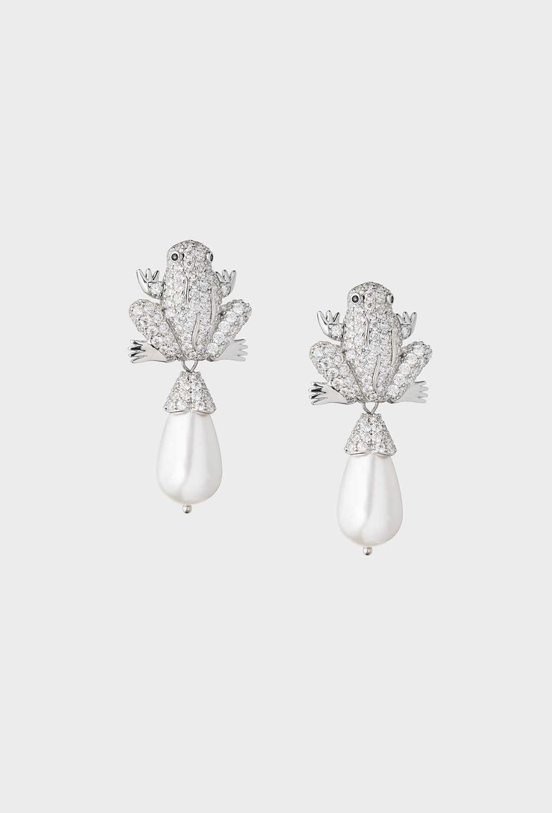 Froggy Earrings - Silver