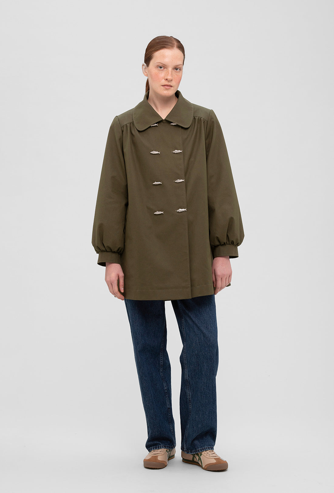Hector Trench Coat - Caper Green