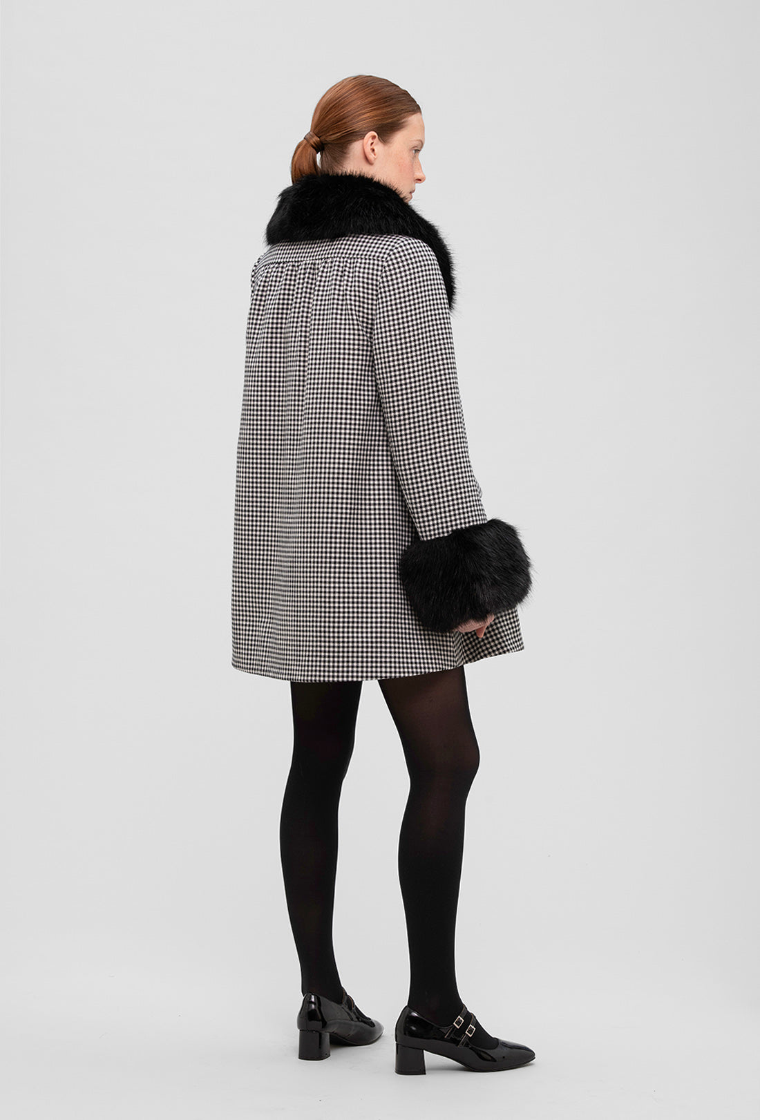 Laurel Coat - Black Gingham