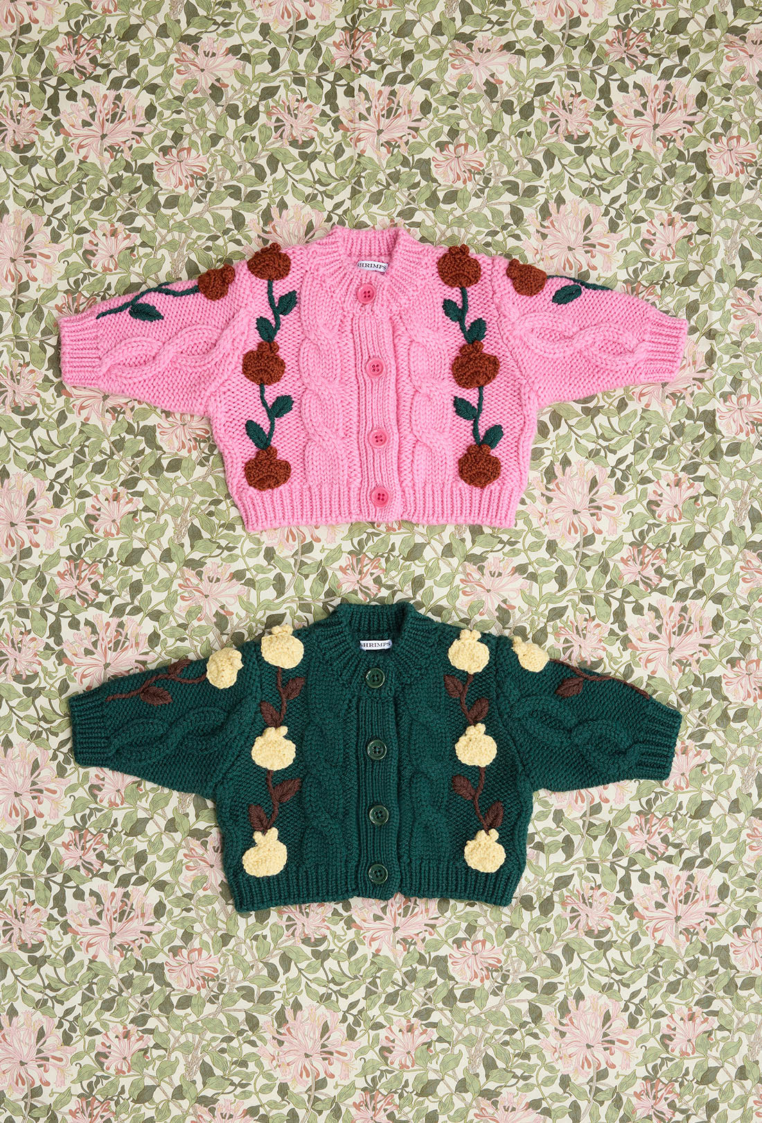 Pomme Baby &amp; Kids Cardigan - Forest Green/Multi