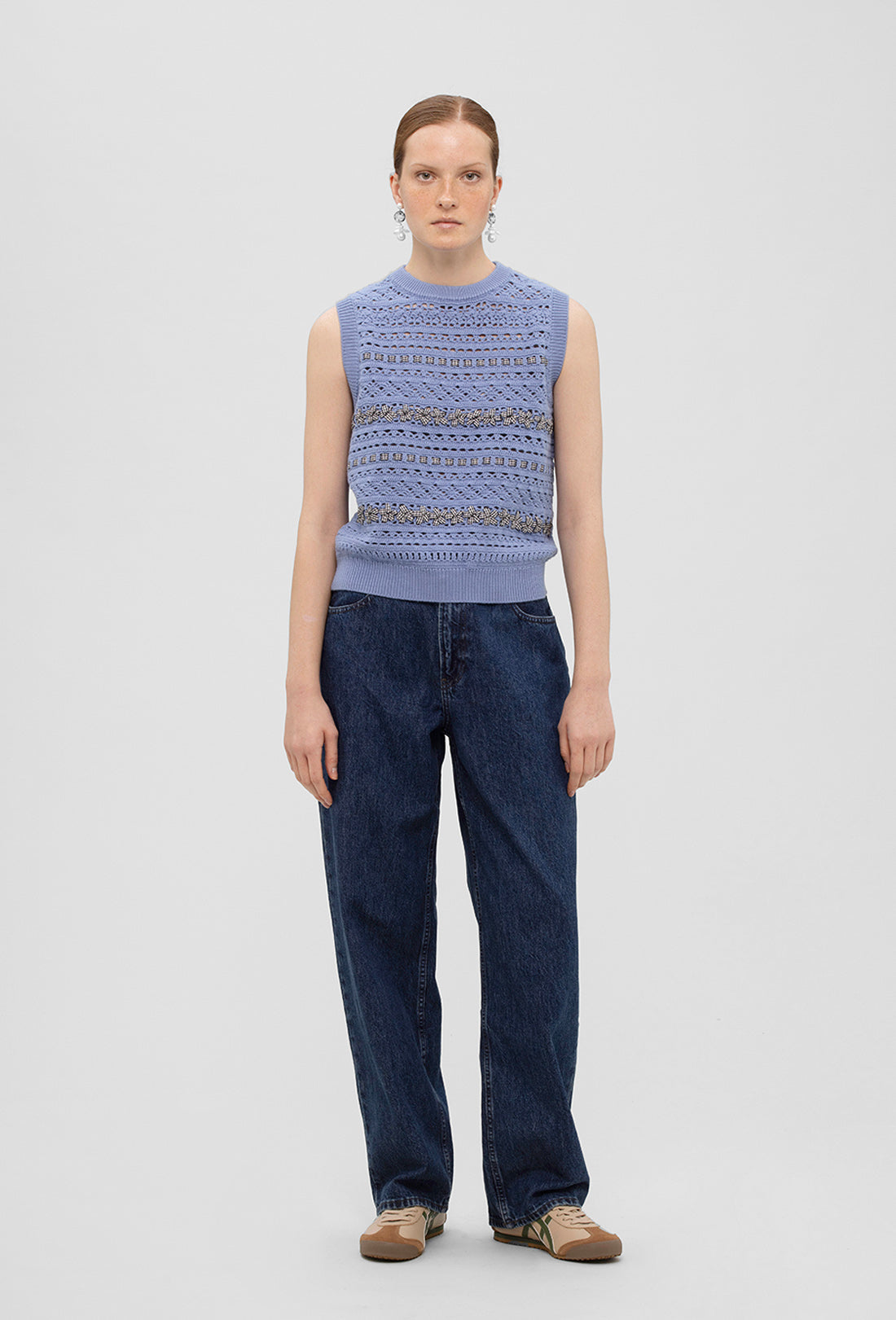 Salem Vest - Greek Blue Gingham