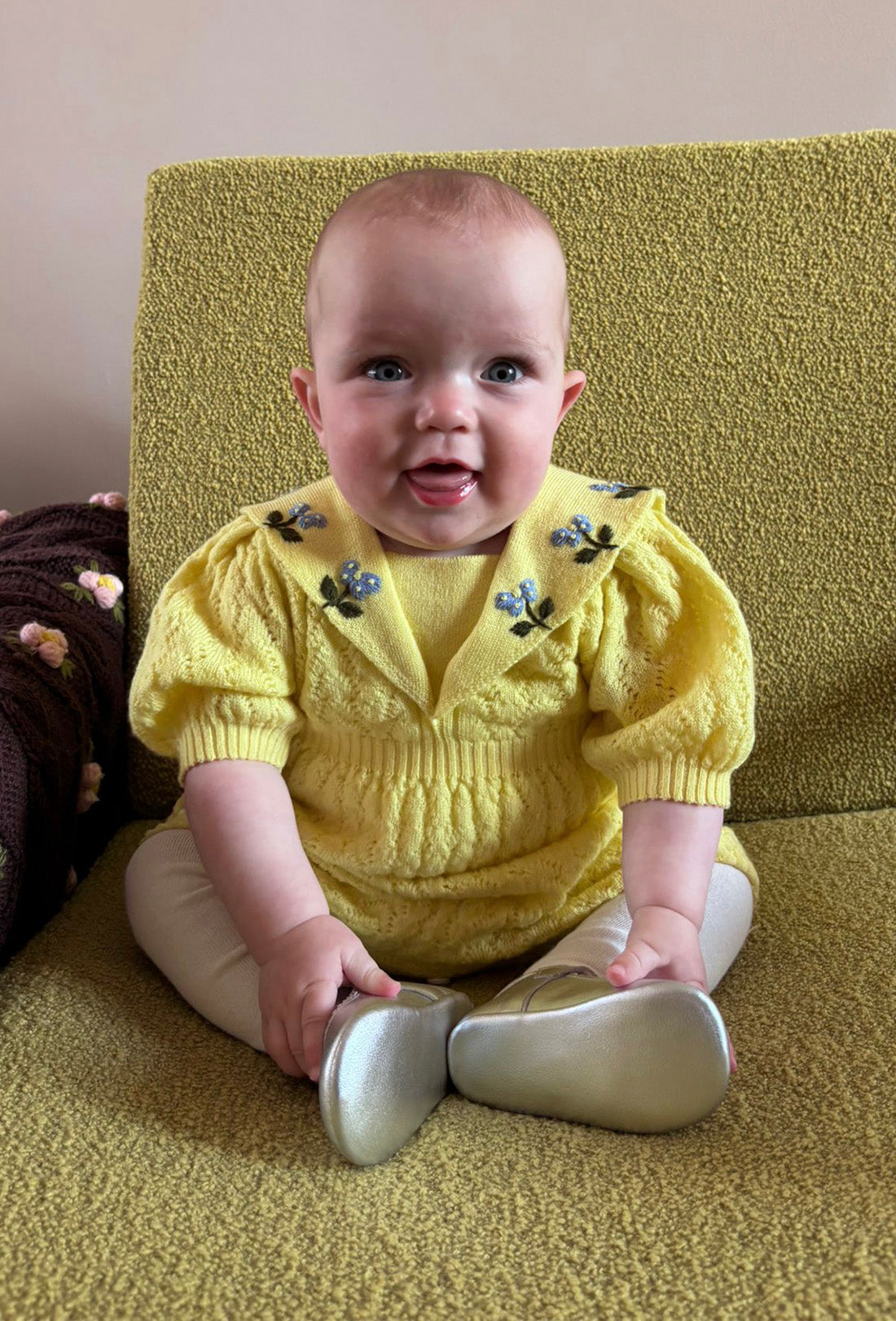Linus Baby &amp; Kids Romper - Limelight Yellow/Multi